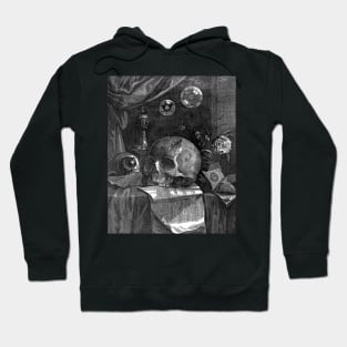 A skull resting on sheet music - Jo. Franciscus Mutilana Hoodie